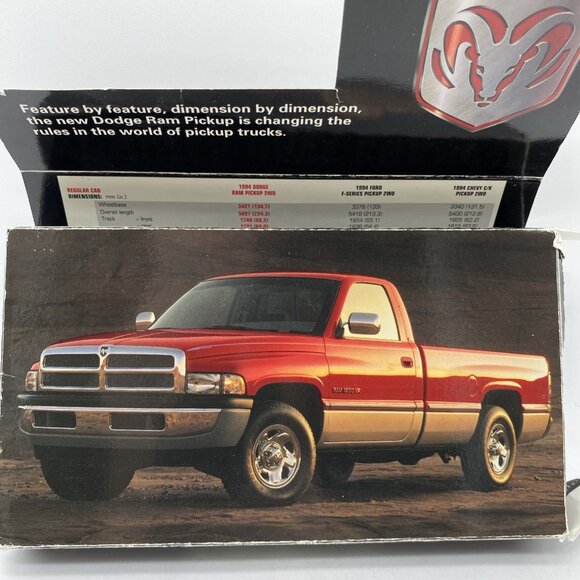1994 Dodge Ram Pickup Truck VHS Features & Specifications Dealership Advertising - Picture 7 of 13